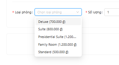 Availability Search - Tìm kiếm phòng trống